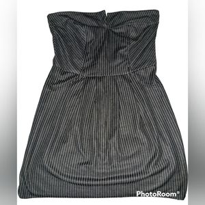 Charcoal grey halter dress